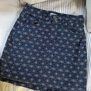 Market in Spruce blue mini skirt size small